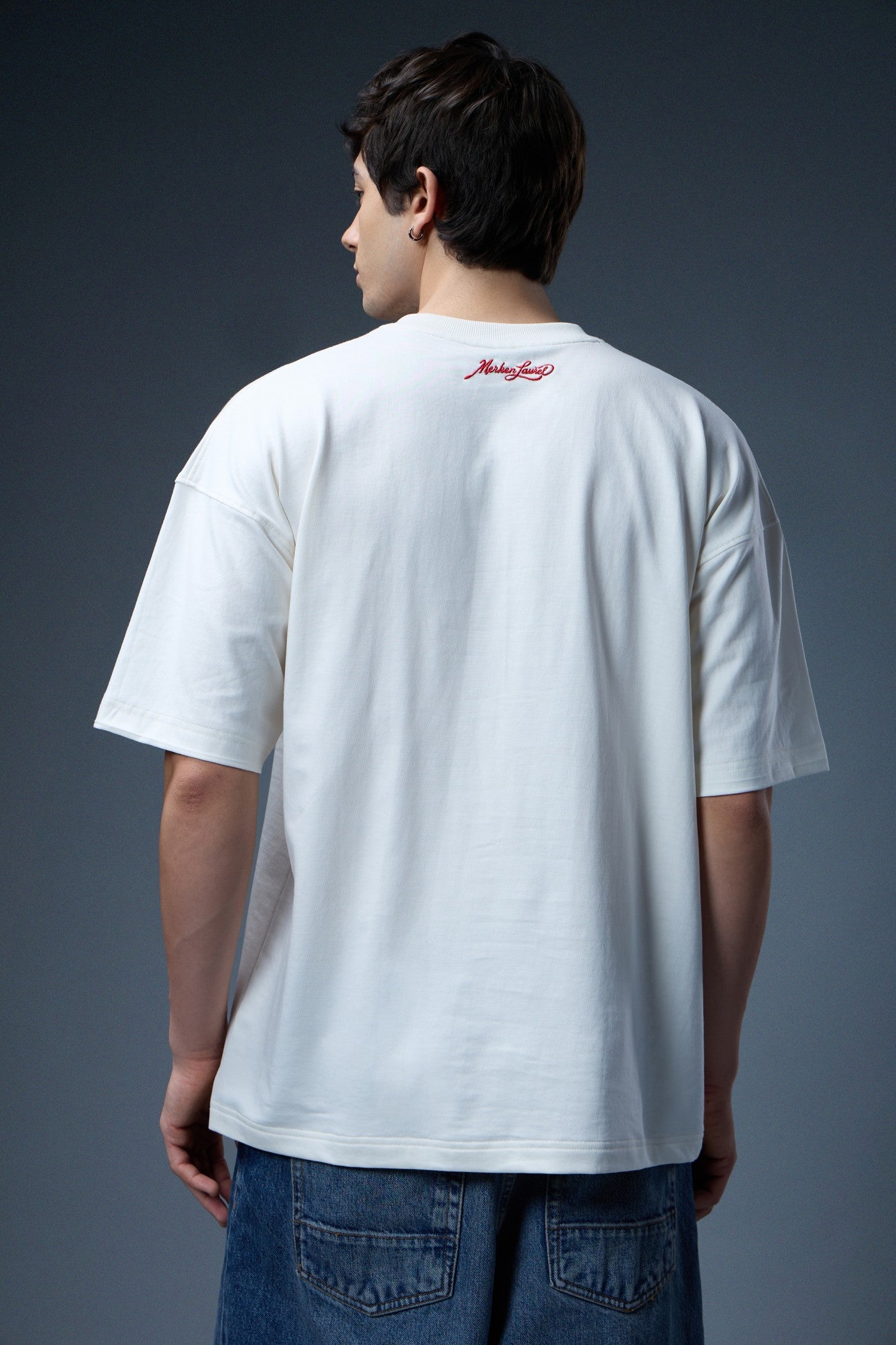 DRAGON EMBROIDERED OVERSIZED T-SHIRT