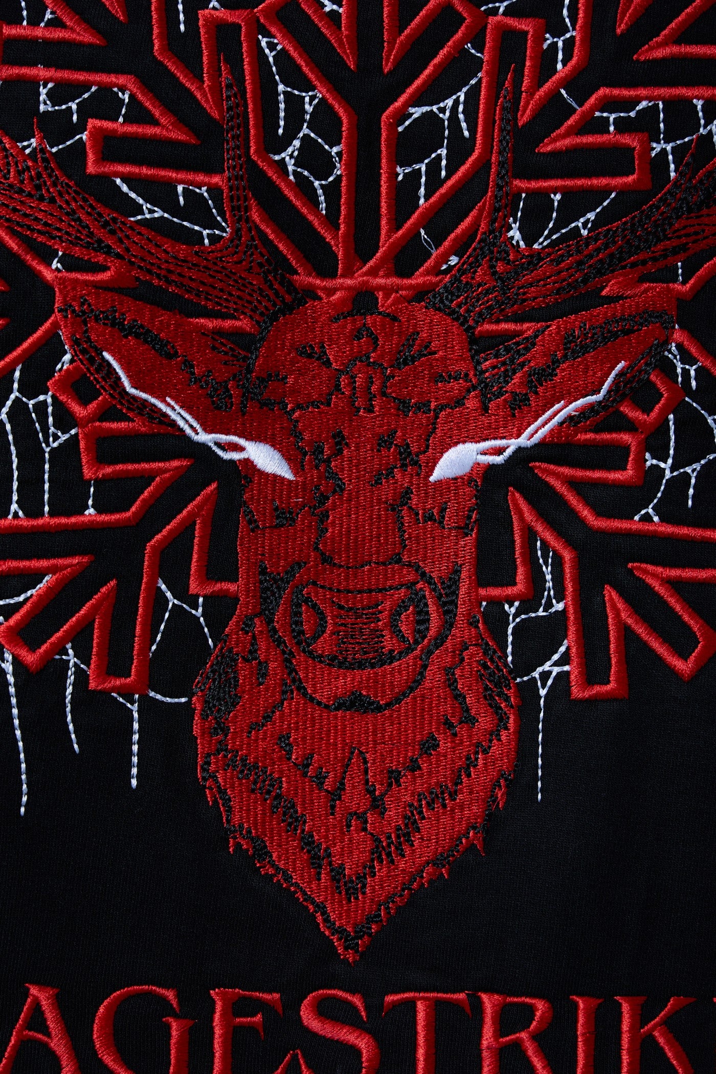 RAGESTRIKE EMBROIDERED OVERSIZED T-SHIRT