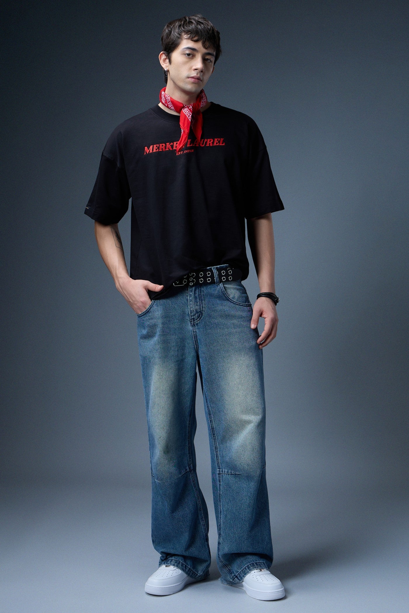 RAGESTRIKE EMBROIDERED OVERSIZED T-SHIRT