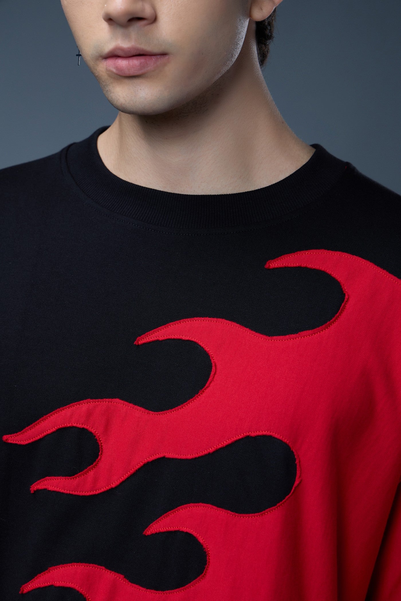 FLAME COLORBLOCK OVERSIZED T-SHIRT