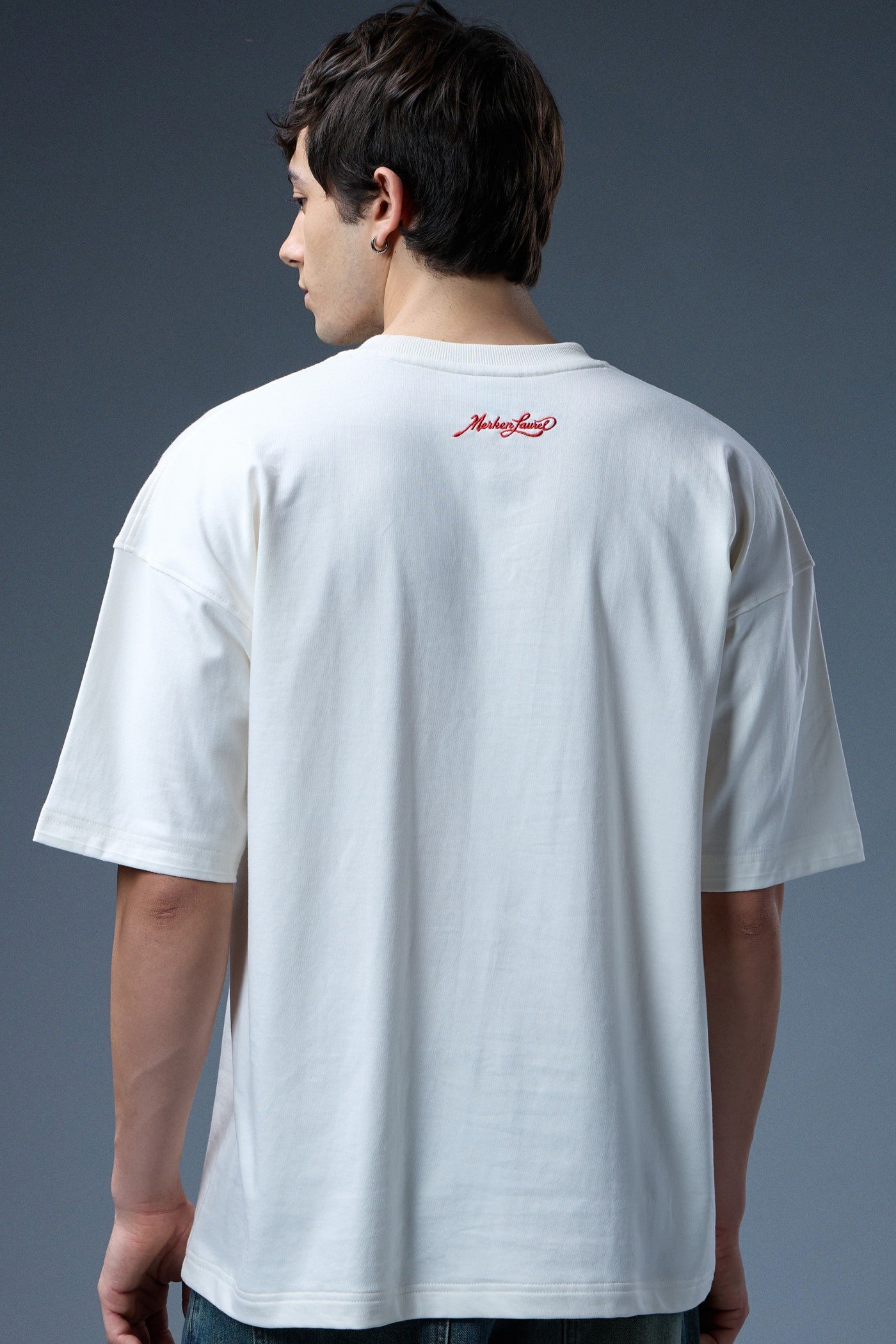 LAUREL BIRD EMBROIDERED OVERSIZED T-SHIRT