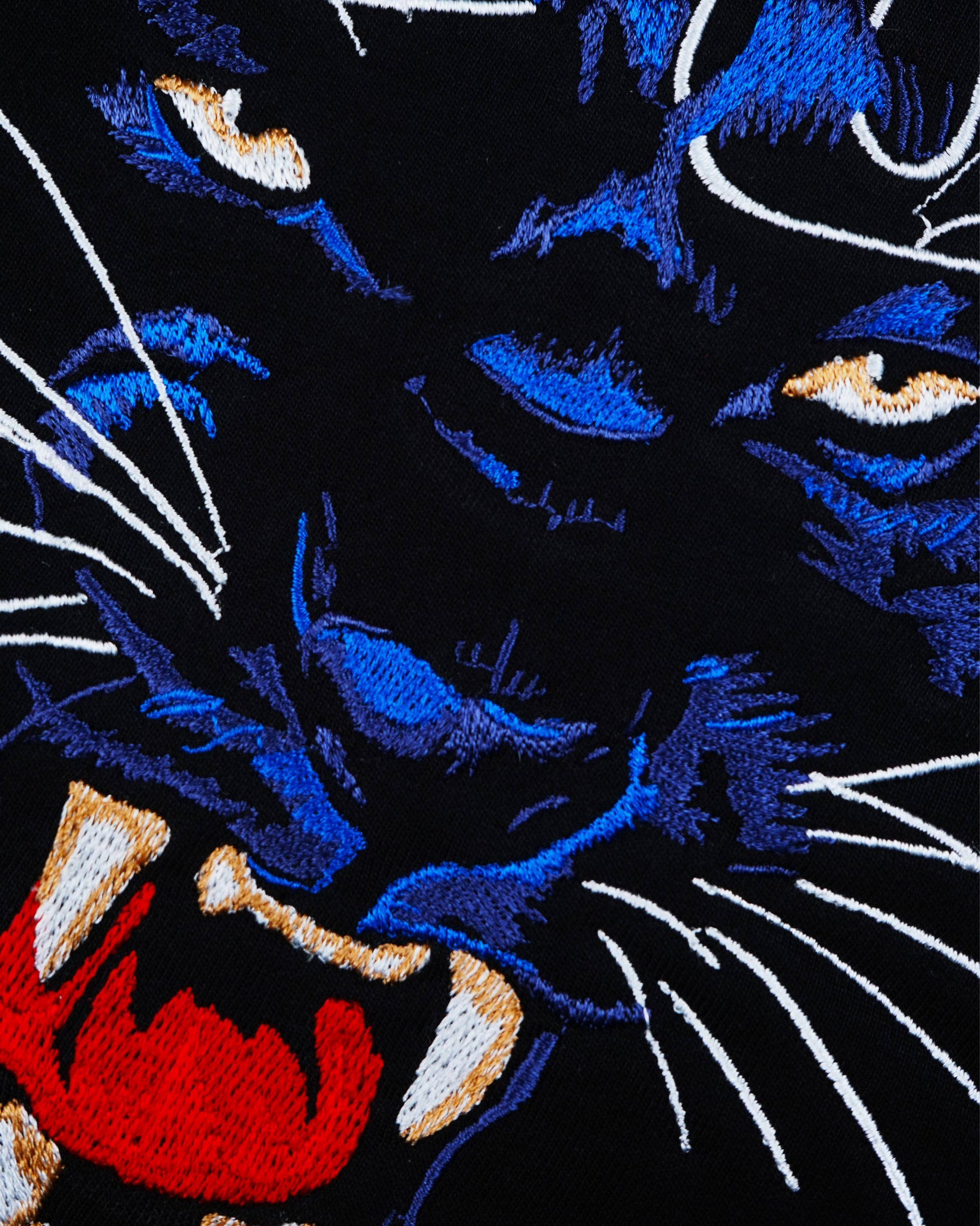 LEGACY PANTHER EMBROIDERED OVERSIZED T-SHIRT
