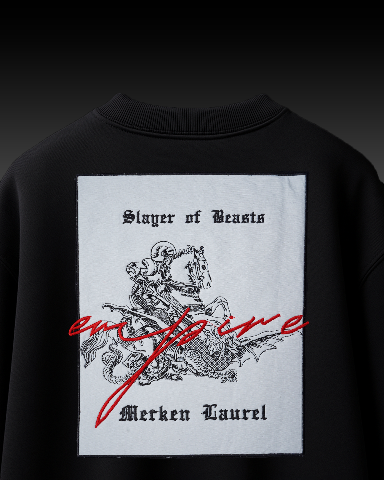 SLAYER APPLIQUE EMBROIDERY OVERSIZED T SHIRT