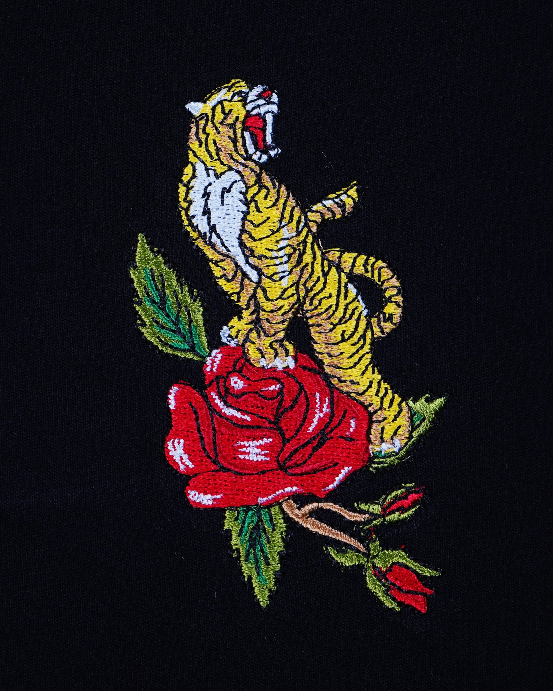 ROSE TIGER OVERSIZED EMBROIDERED T-SHIRT