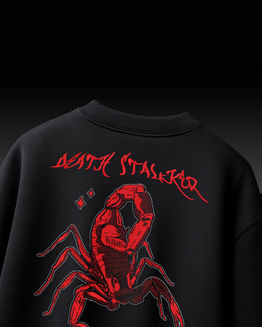 SCORPION EMBROIDERY OVERSIZED T SHIRT