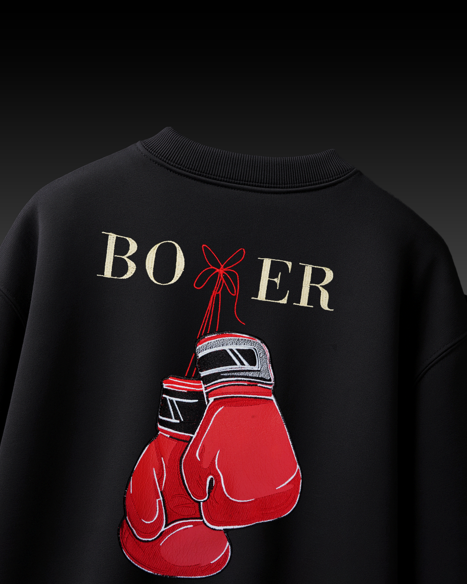 BOXER EMBROIDERY OVERSIZED T-SHIRT