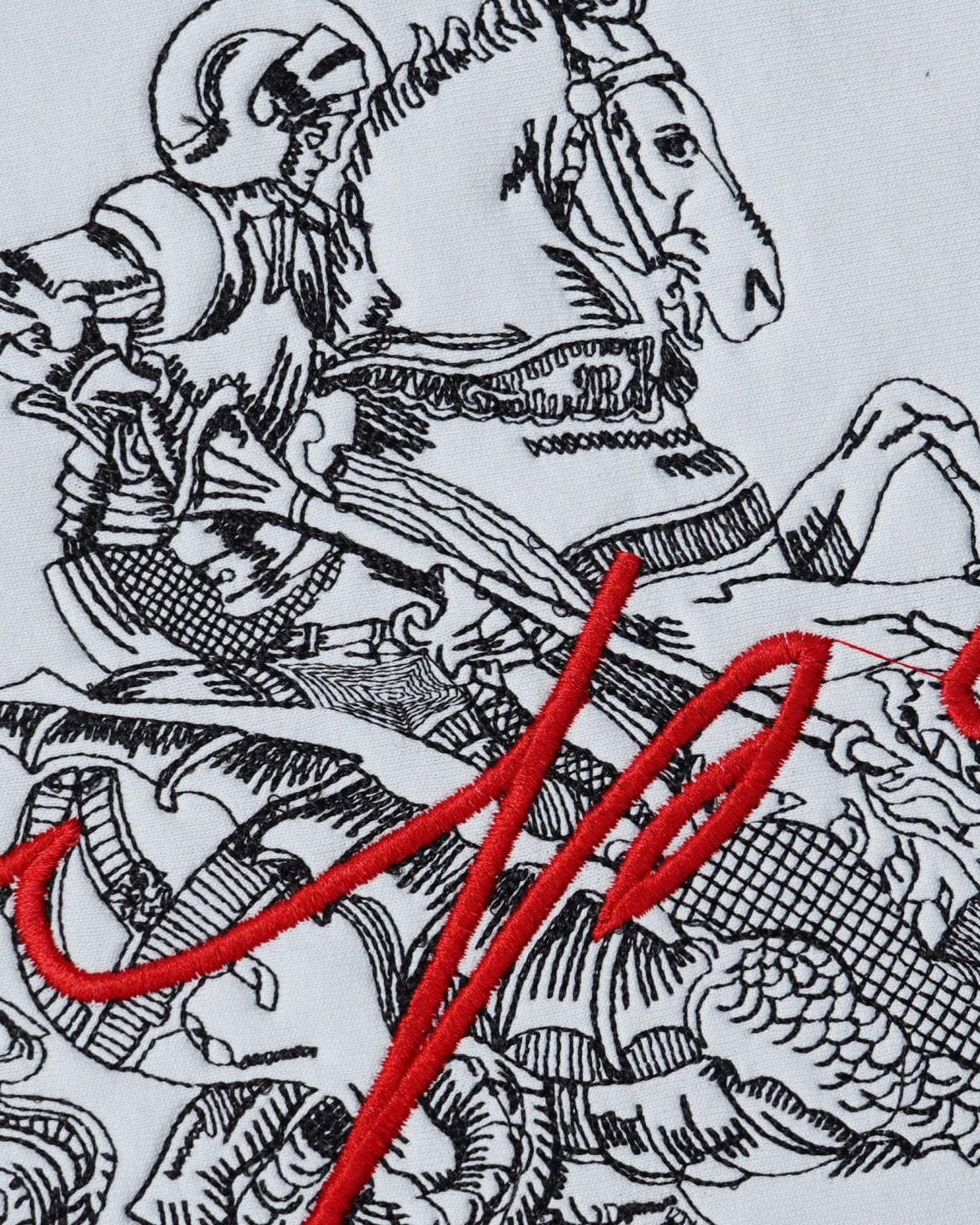 SLAYER APPLIQUE EMBROIDERY OVERSIZED T SHIRT