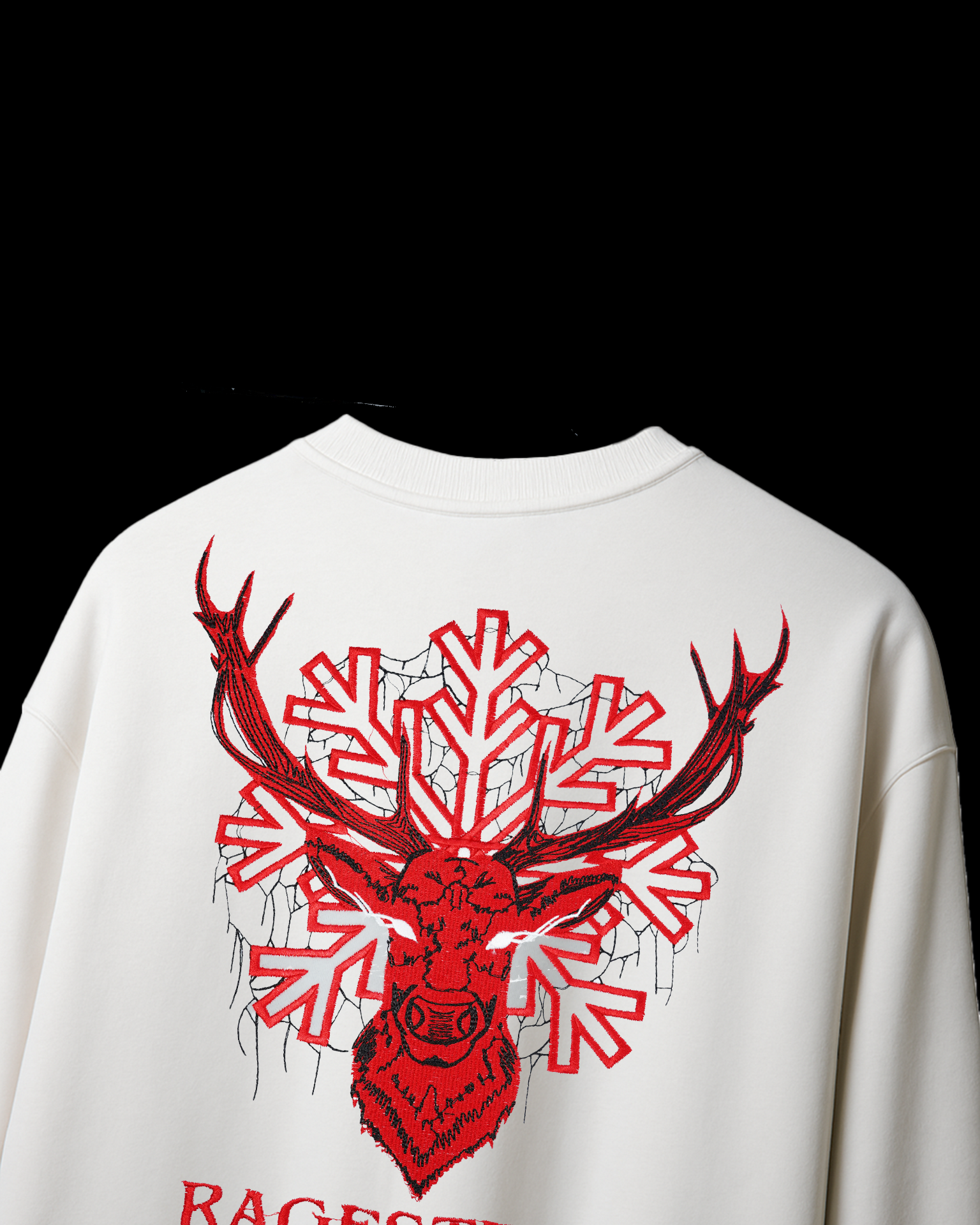 RAGESTRIKE EMBROIDERY OVERSIZED T SHIRT