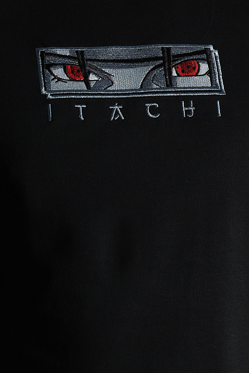 ITACHI UCHIHA RELAXED FIT EMBROIDERED T-SHIRT