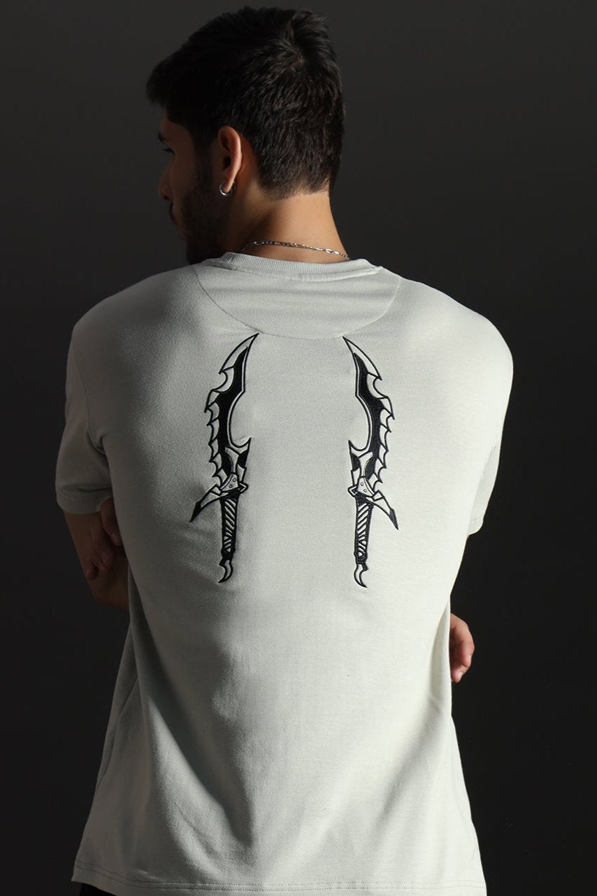 SOLO LEVELING RELAXED FIT EMBROIDERED T-SHIRT