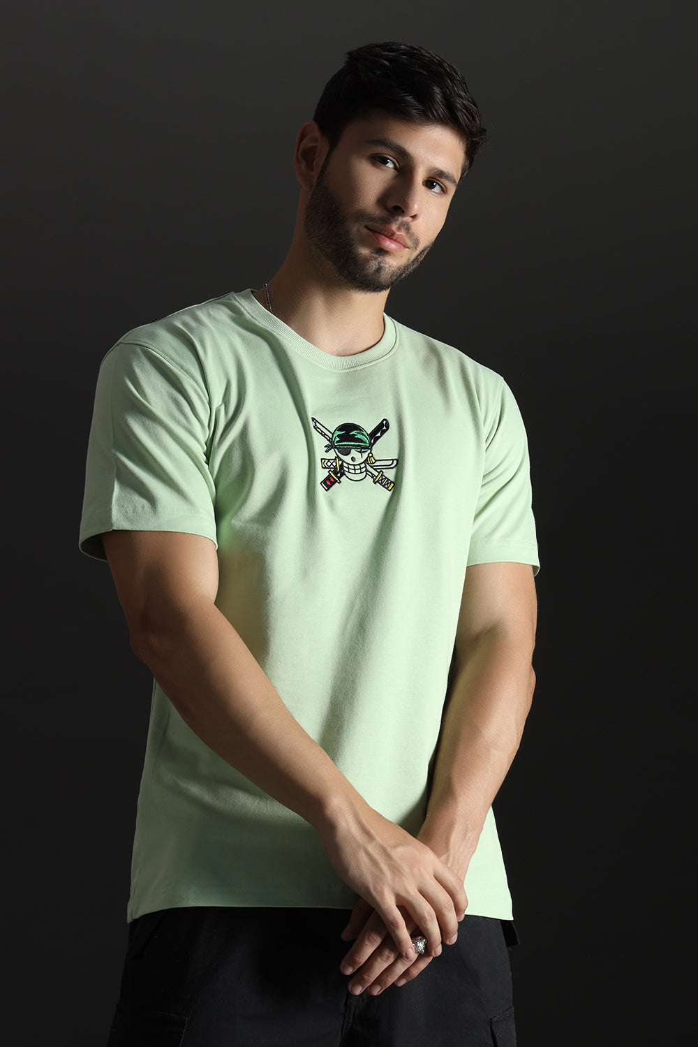 ZORO RELAXED FIT EMBROIDERED T-SHIRT