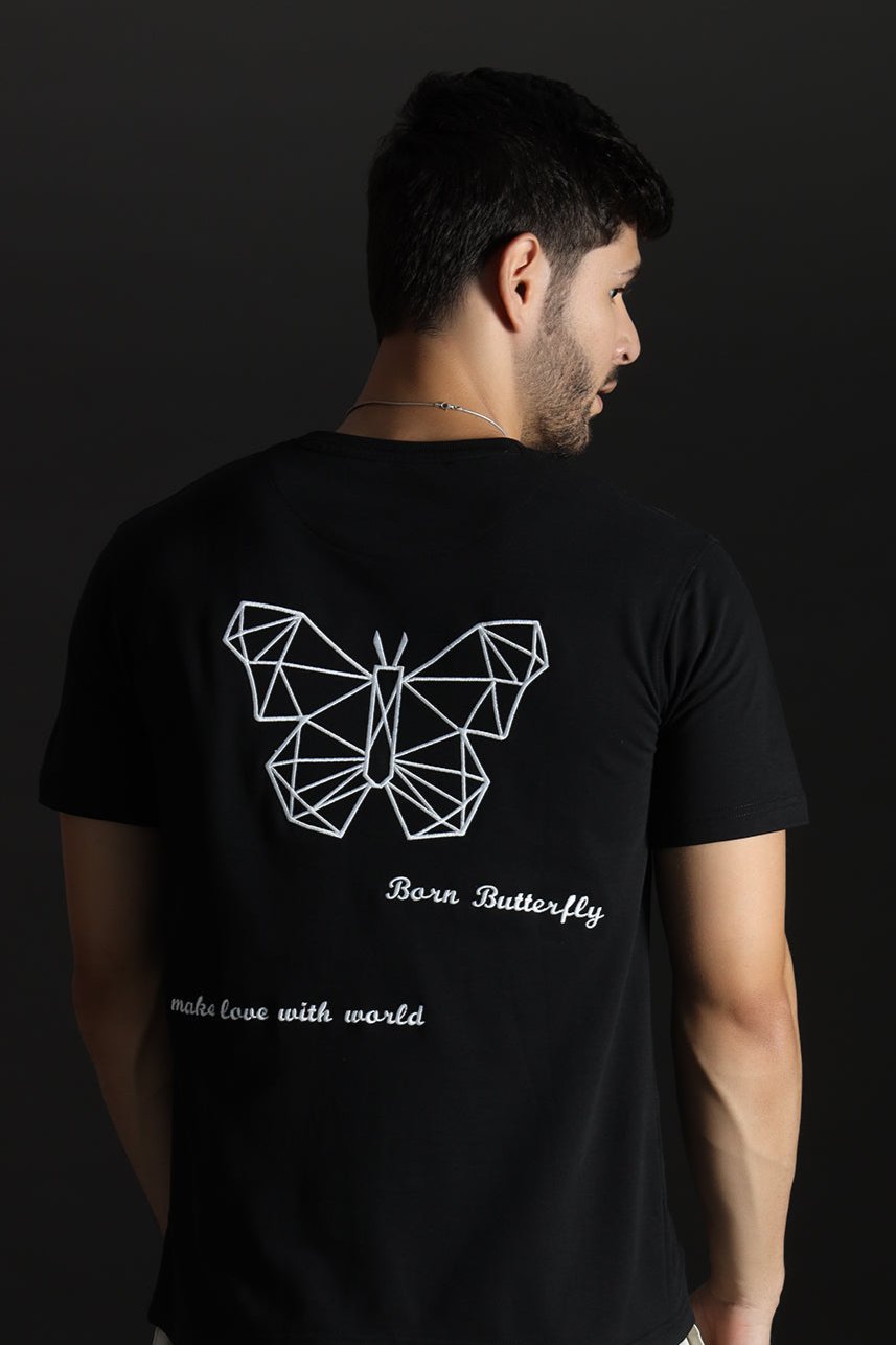 MNL BUTTERFLY RELAXED FIT EMBROIDERED T-SHIRT