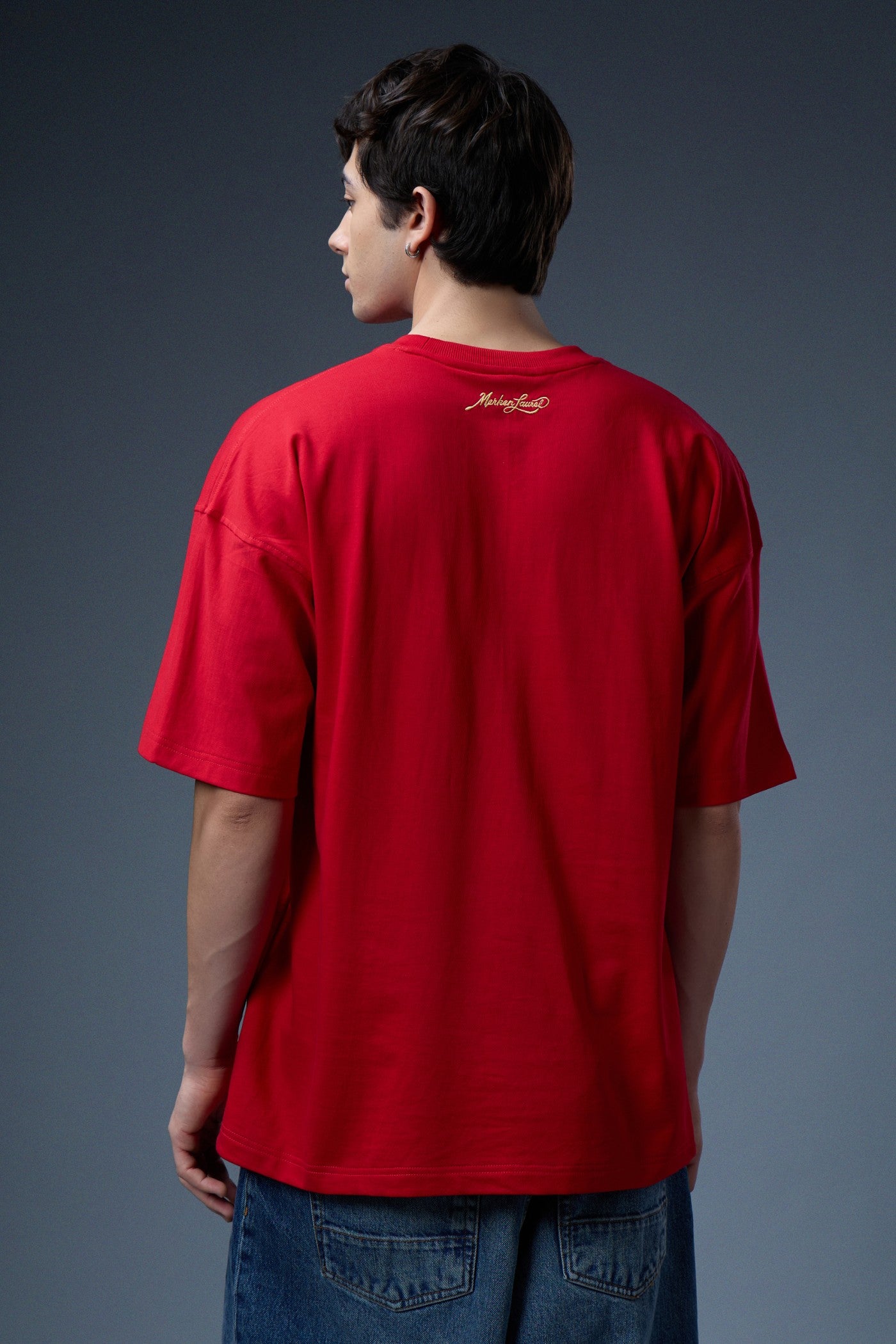 CROCODILE EMBROIDERED OVERSIZED T-SHIRT
