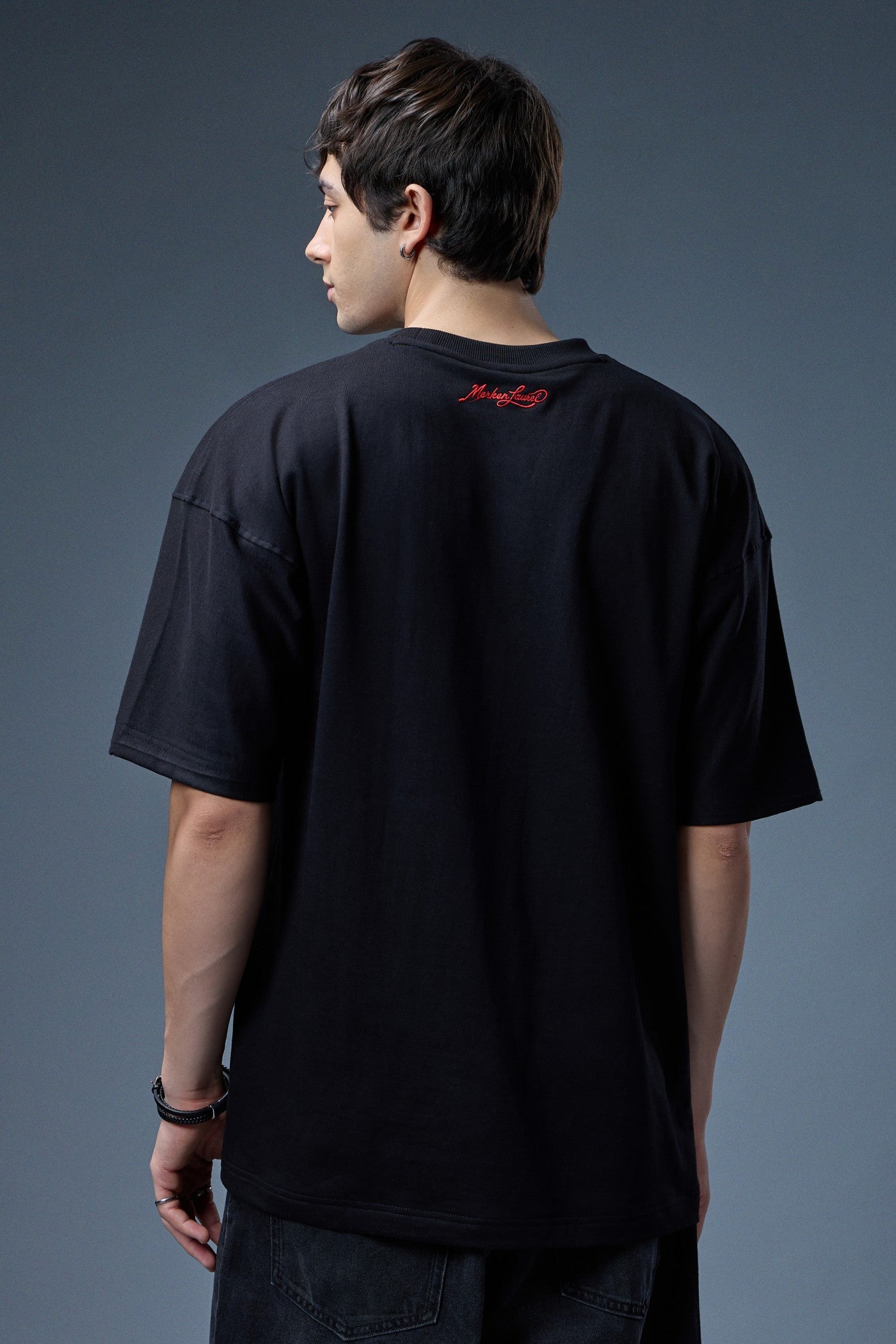 EAGLE STRIKE EMBROIDERED OVERSIZED T-SHIRT