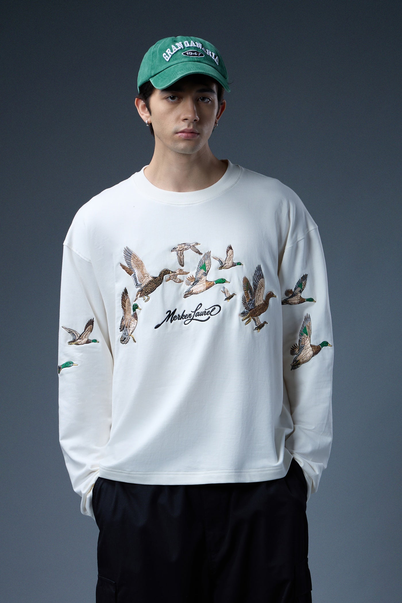 FLYWAY EMBROIDERED LONG-SLEEVE T-SHIRT