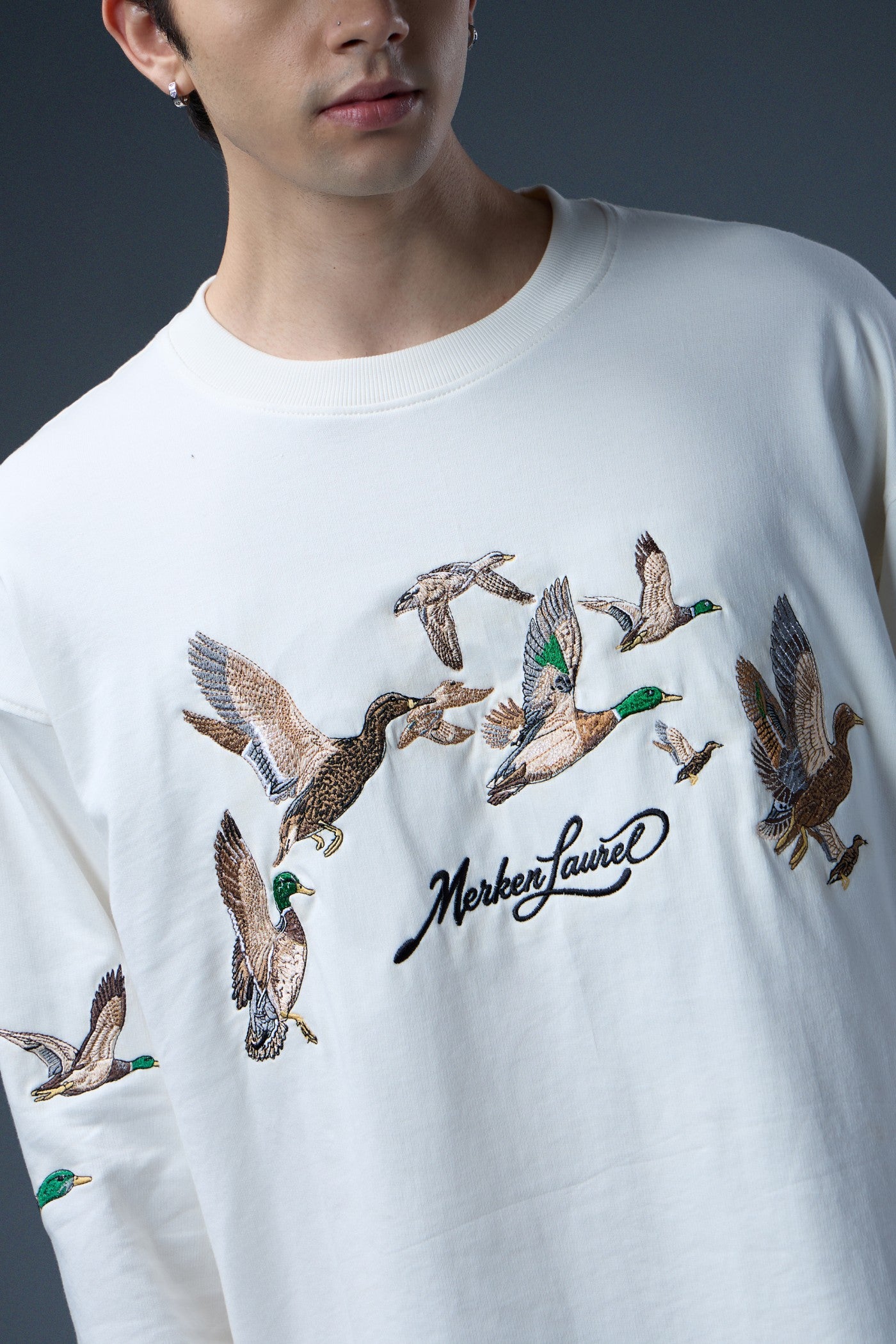 FLYWAY EMBROIDERED LONG-SLEEVE T-SHIRT