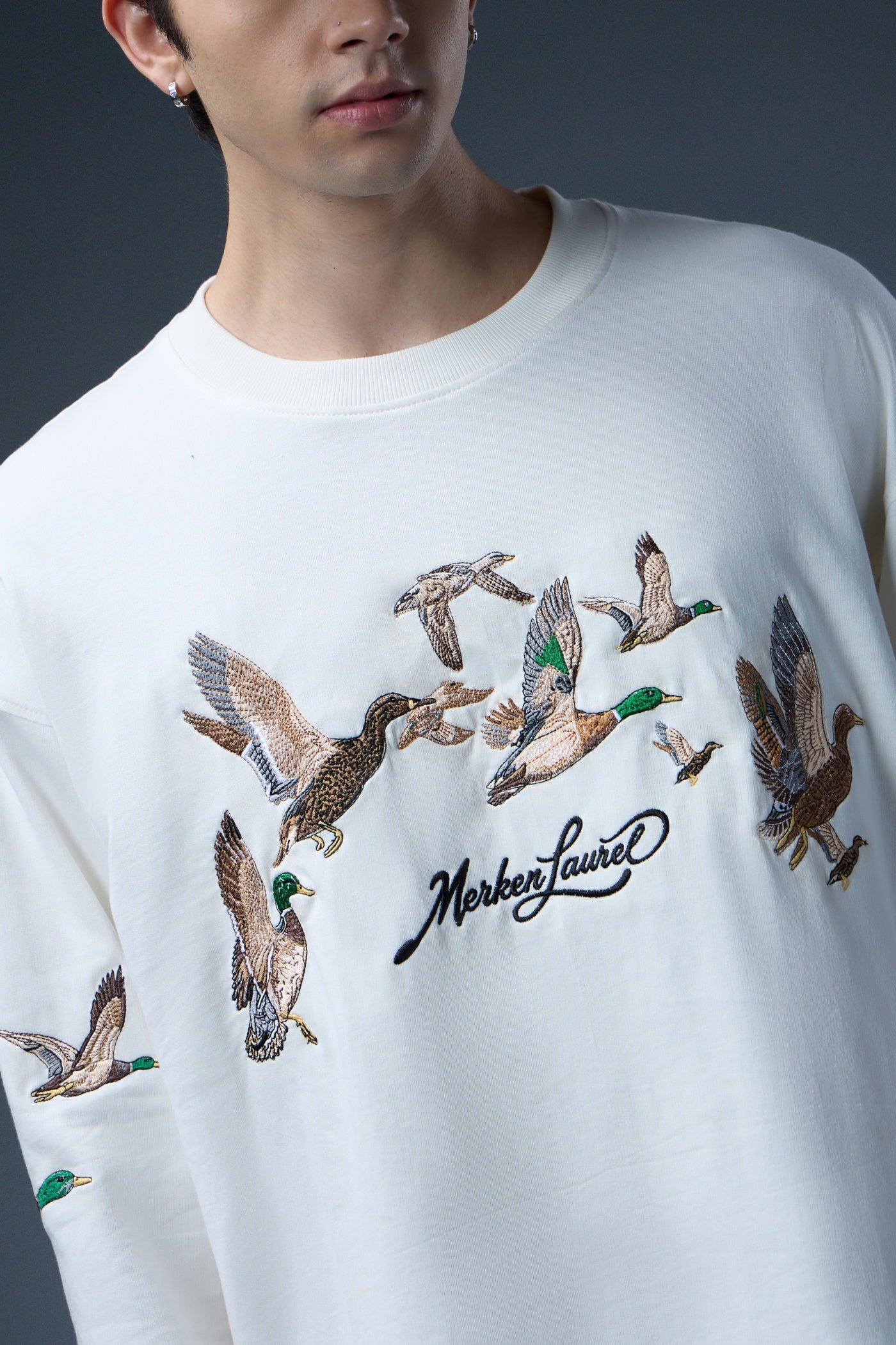FLYWAY EMBROIDERED LONG-SLEEVE T-SHIRT