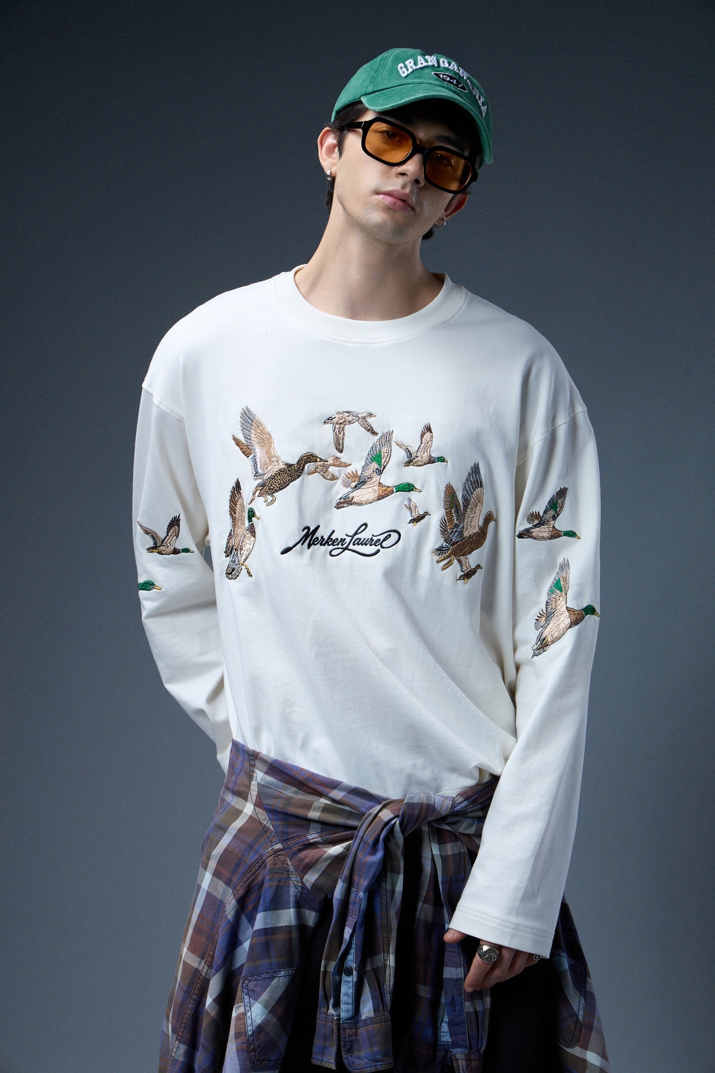 FLYWAY EMBROIDERED LONG-SLEEVE T-SHIRT