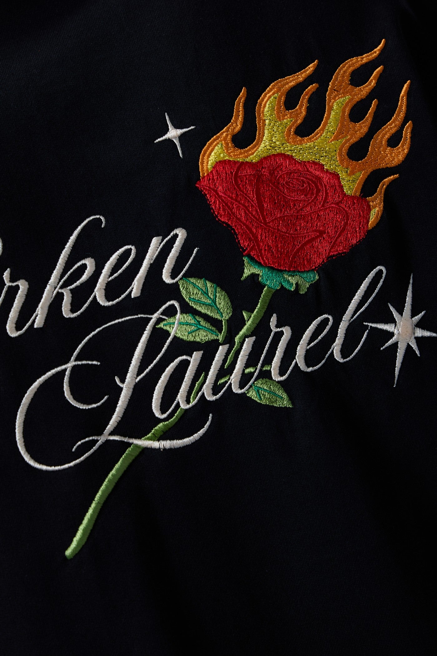 BLACKROSE EMBROIDERED LONG-SLEEVE T-SHIRT