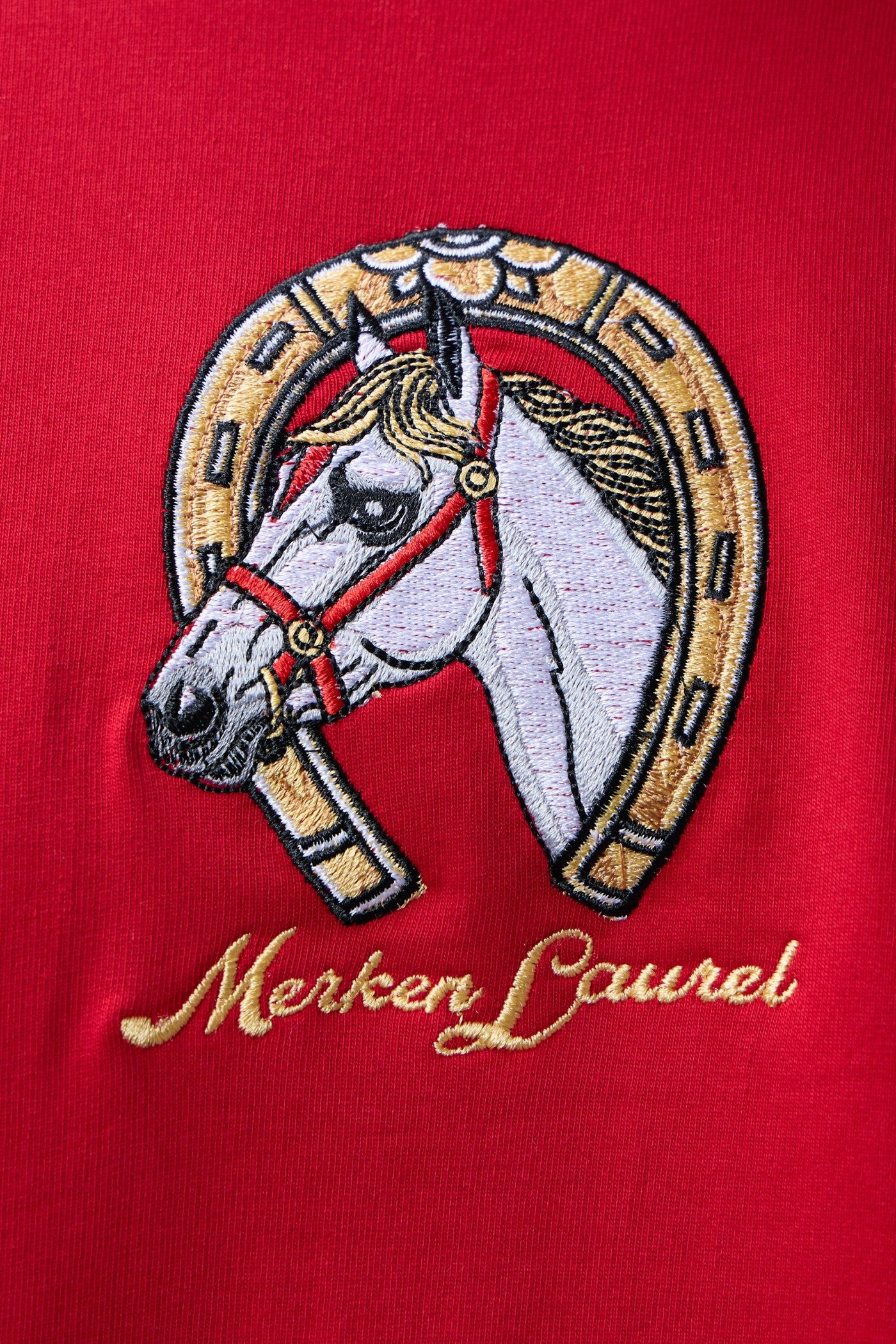 ROYAL HORSE EMBROIDERED OVERSIZED T-SHIRT