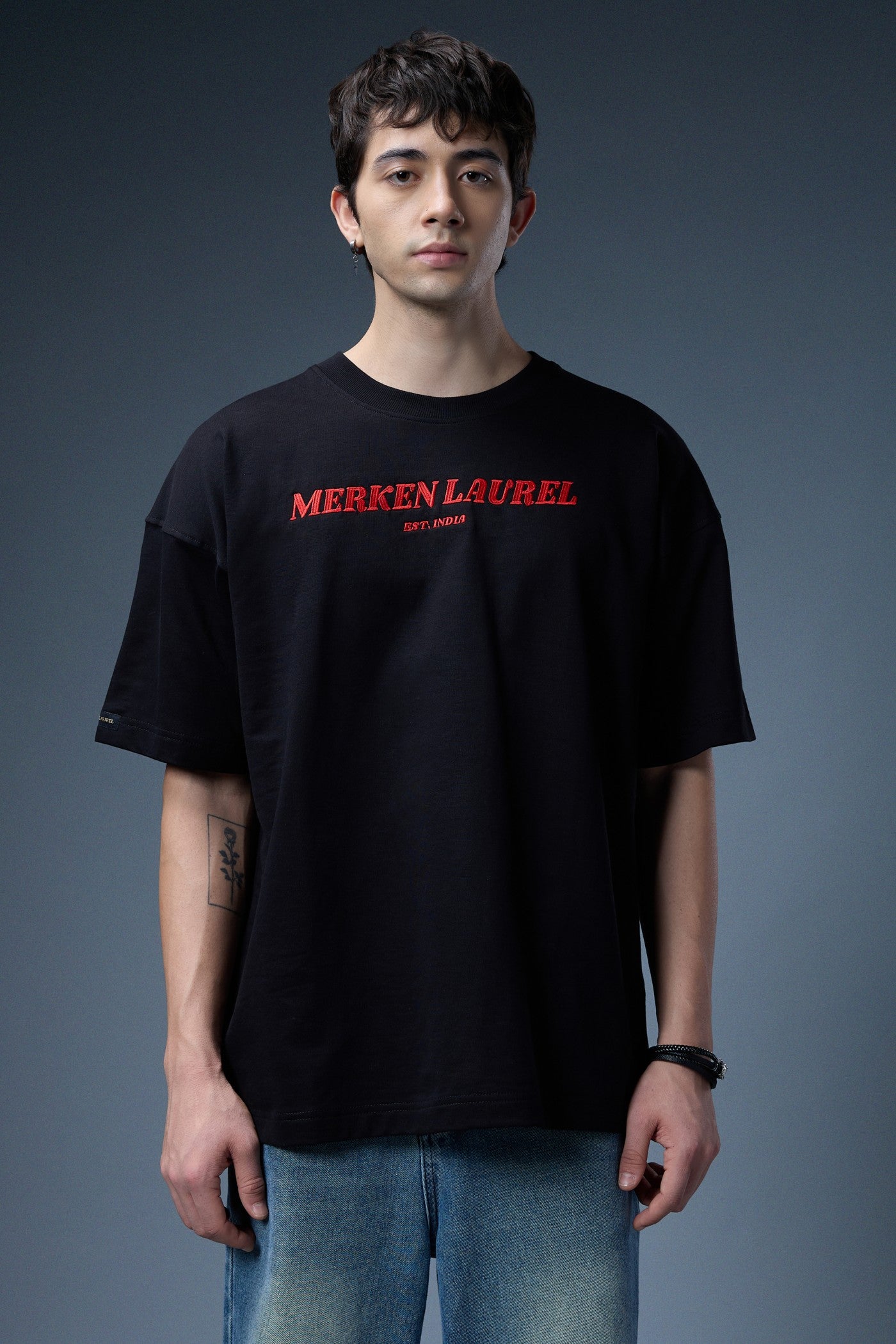 RAGESTRIKE EMBROIDERED OVERSIZED T-SHIRT