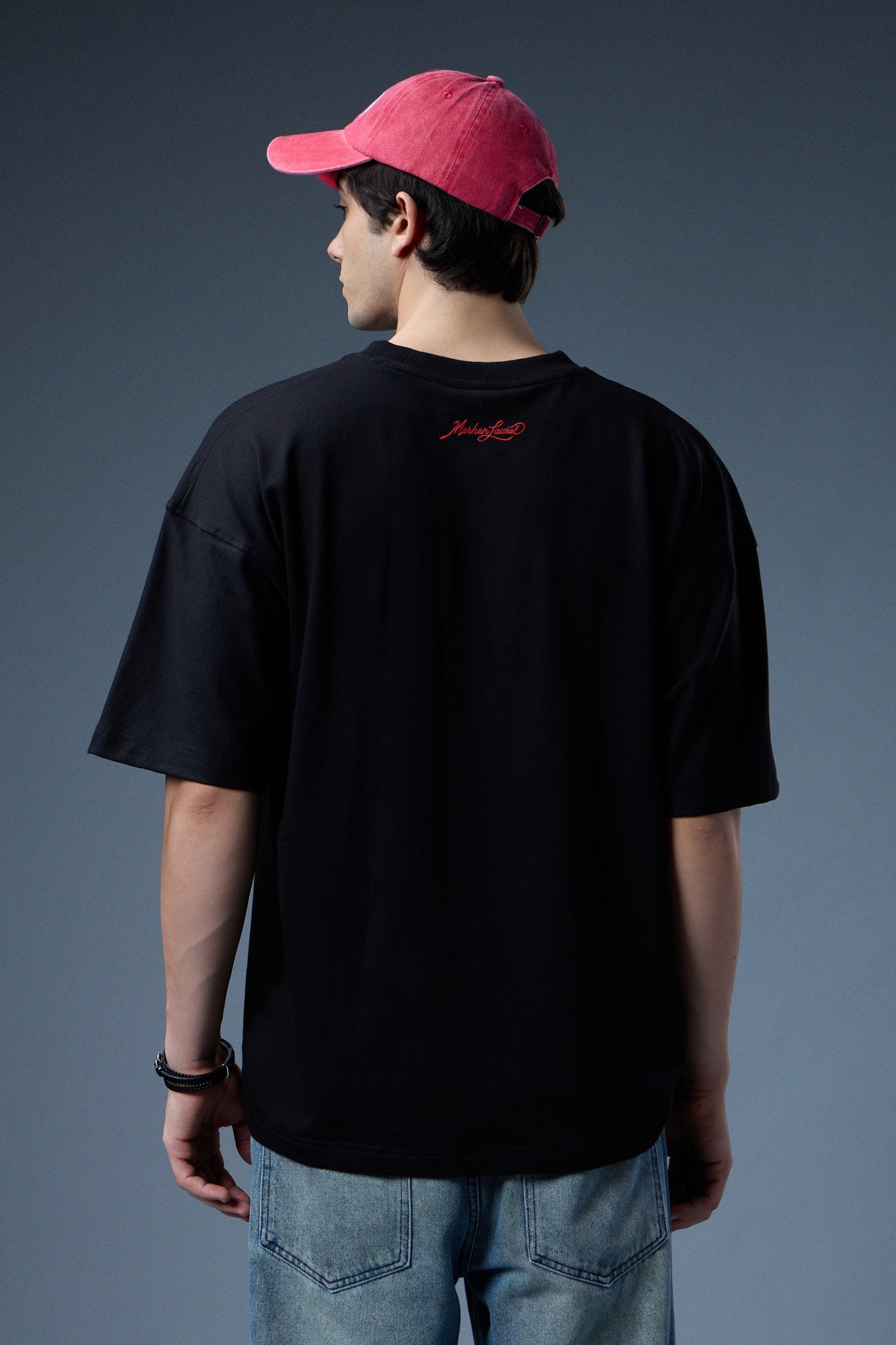 LEGACY PANTHER EMBROIDERED OVERSIZED T-SHIRT