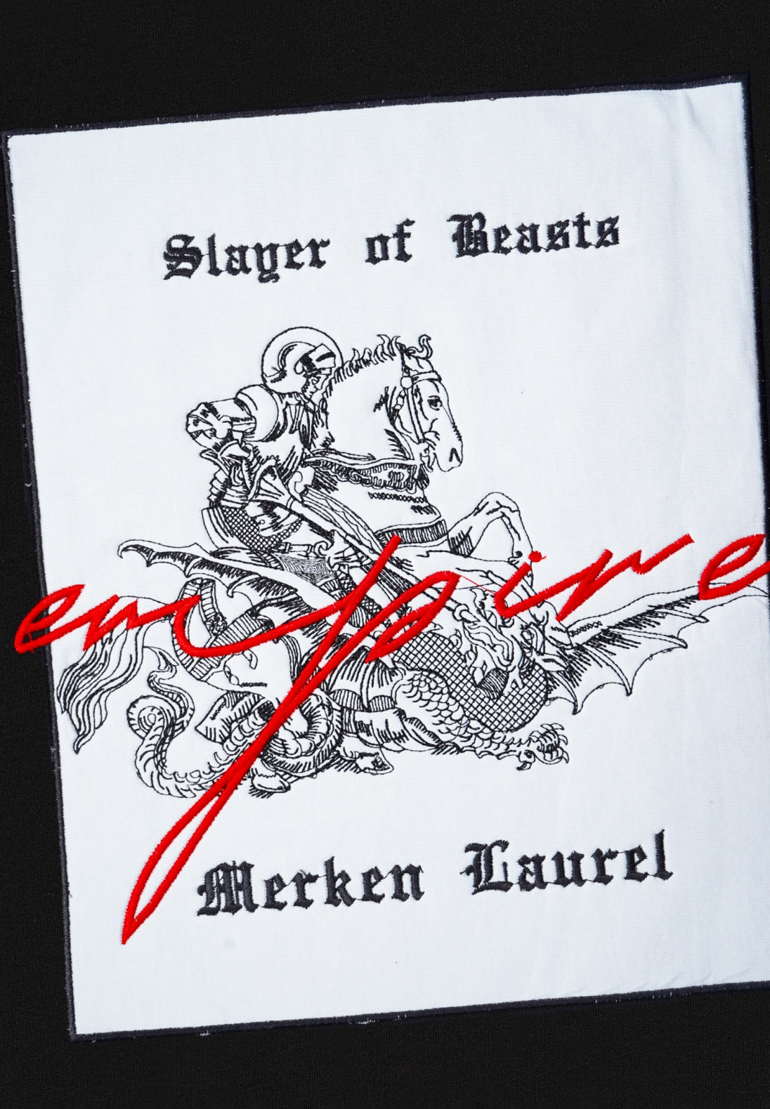 SLAYER APPLIQUE EMBROIDERY T SHIRT