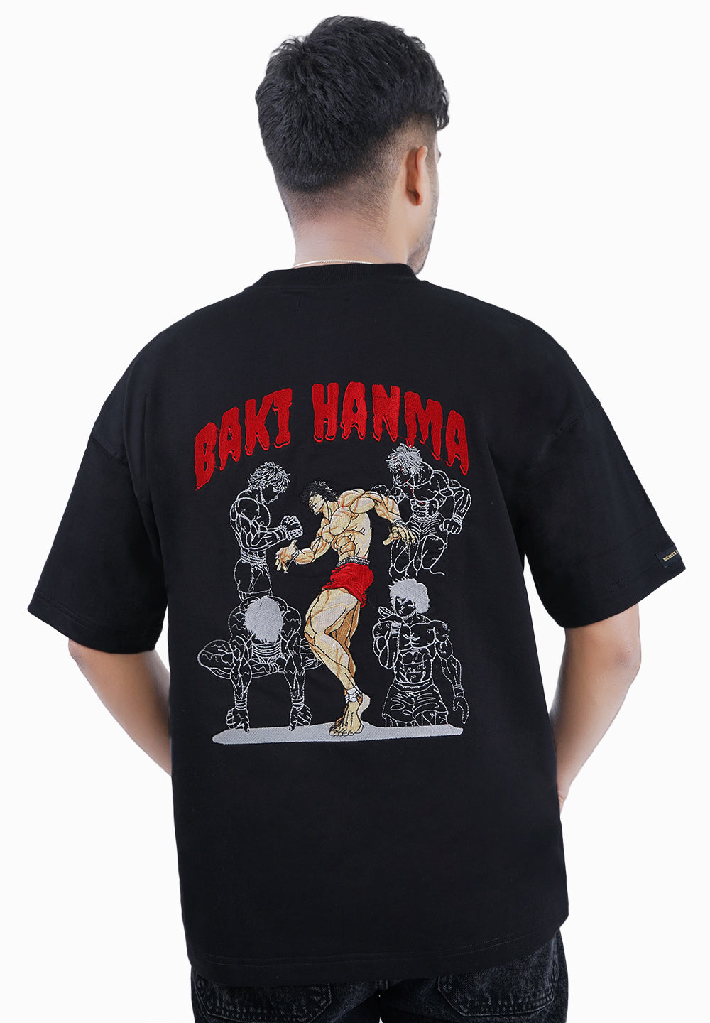 BUY BAKI HANMA EMBROIDERY T SHIRT 