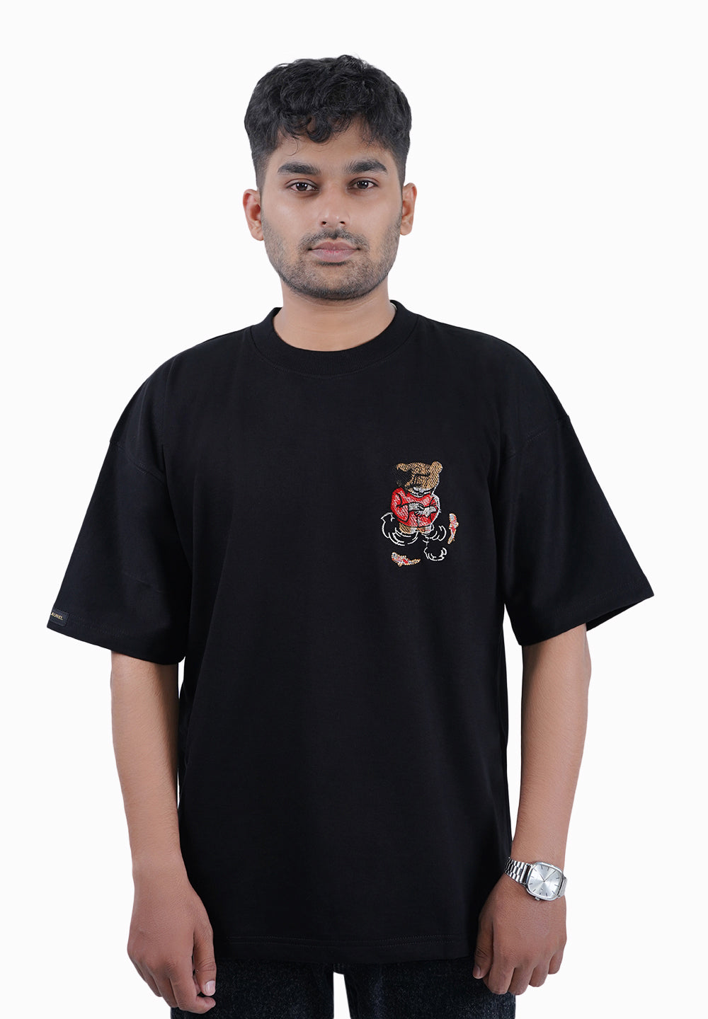 KOI FISH EMBROIDERY T SHIRT
