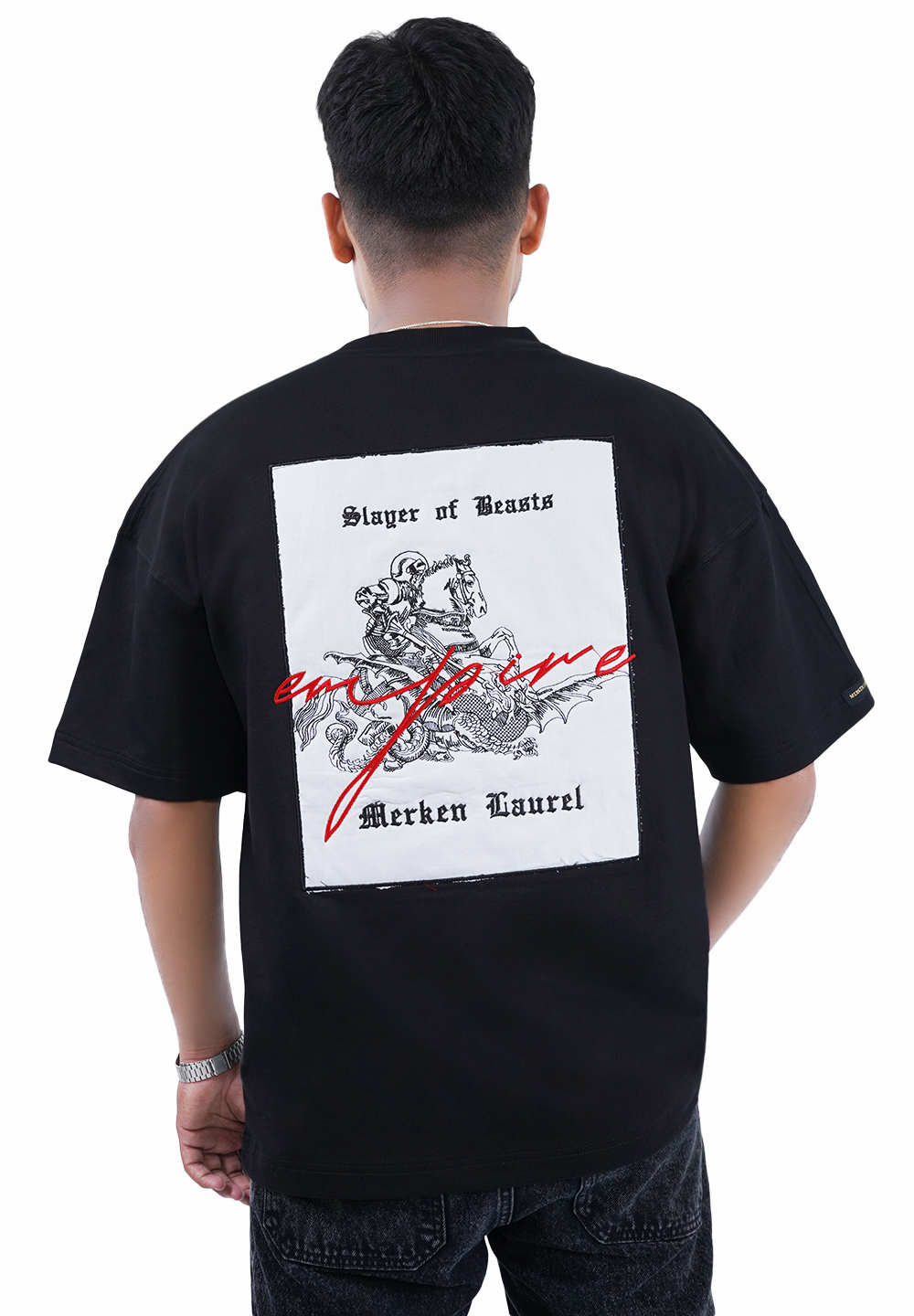 SLAYER APPLIQUE EMBROIDERY T SHIRT