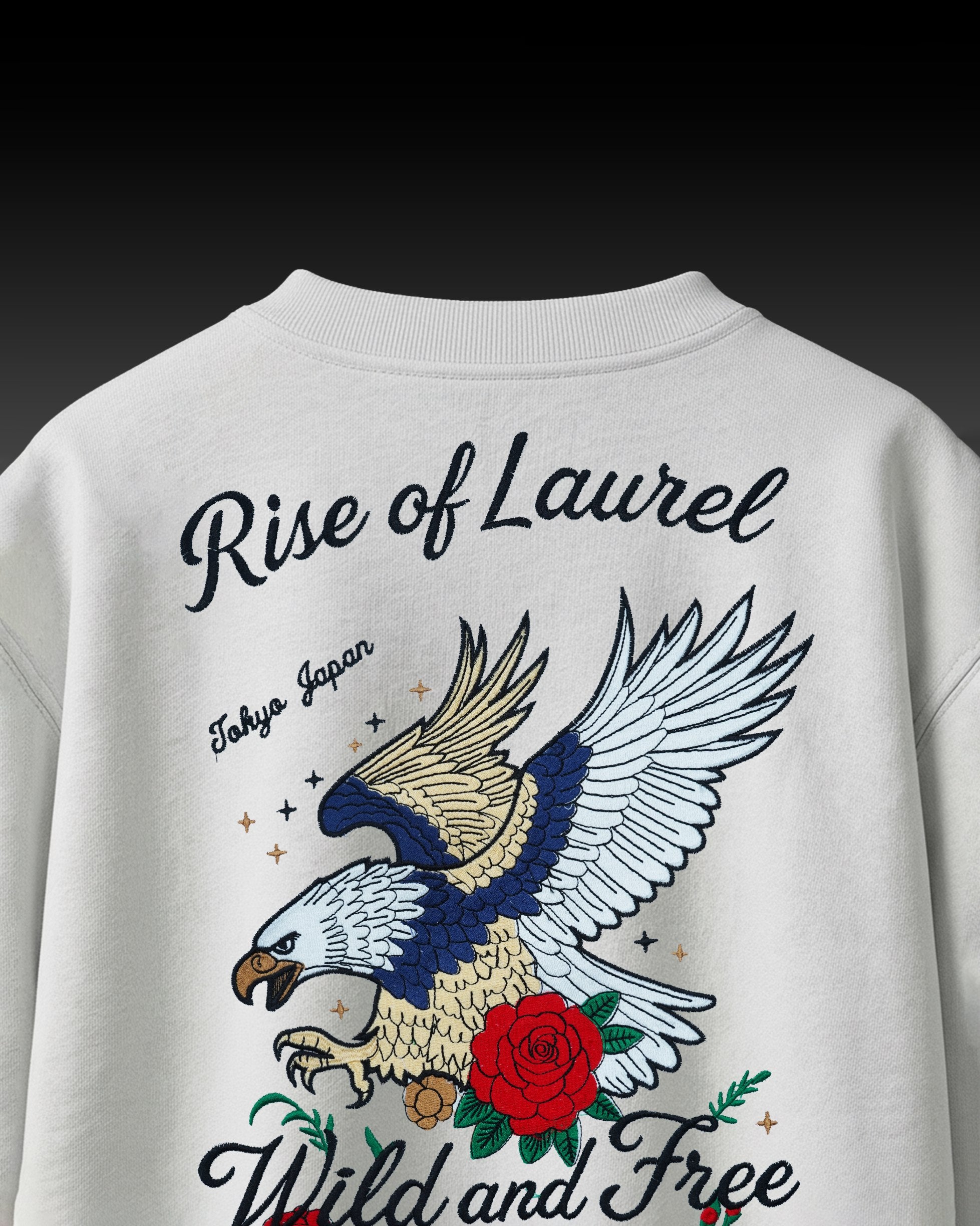 RISE OF LAUREL EMBROIDERED OVERSIZED T-SHIRT