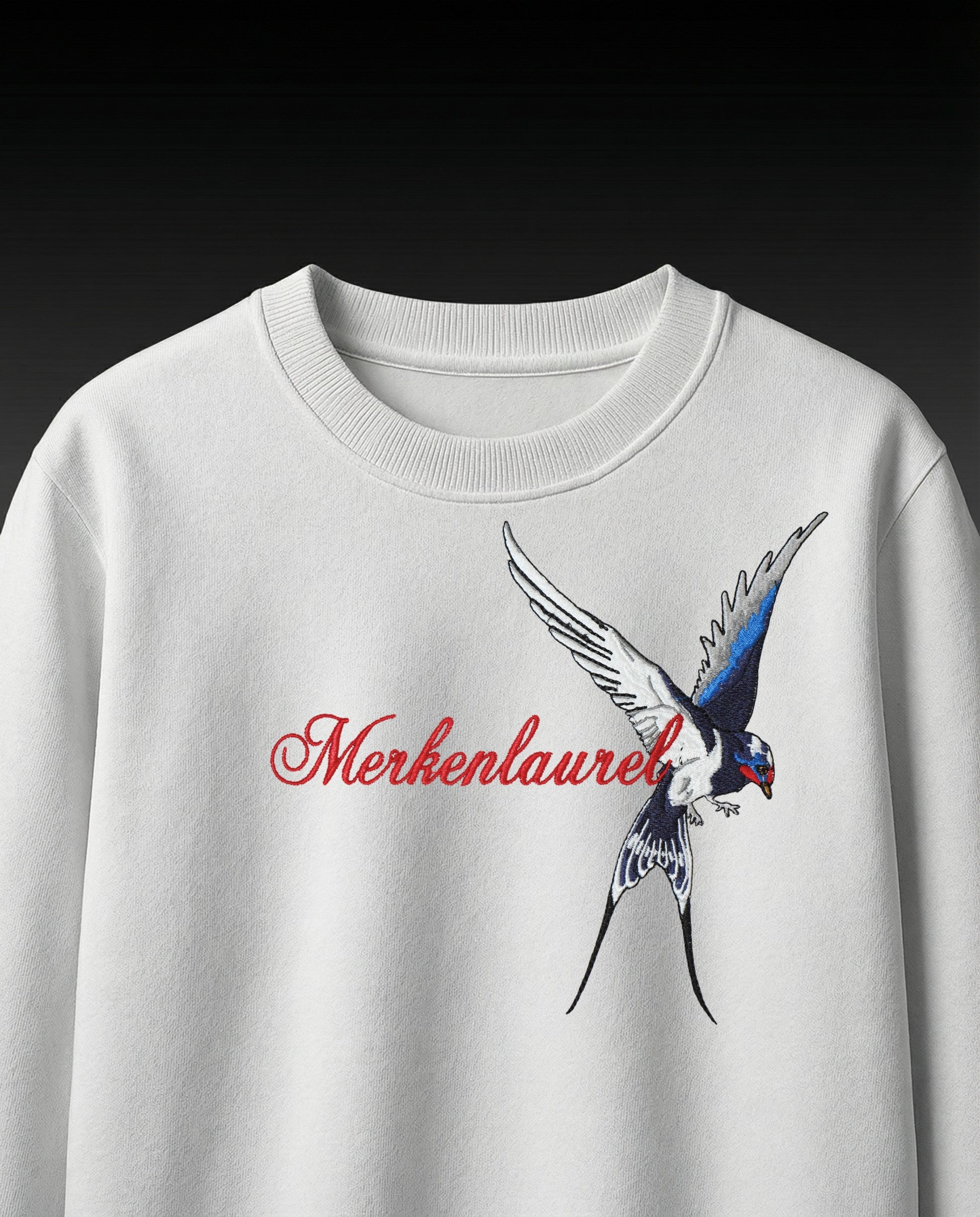 LAUREL BIRD EMBROIDERED OVERSIZED T-SHIRT