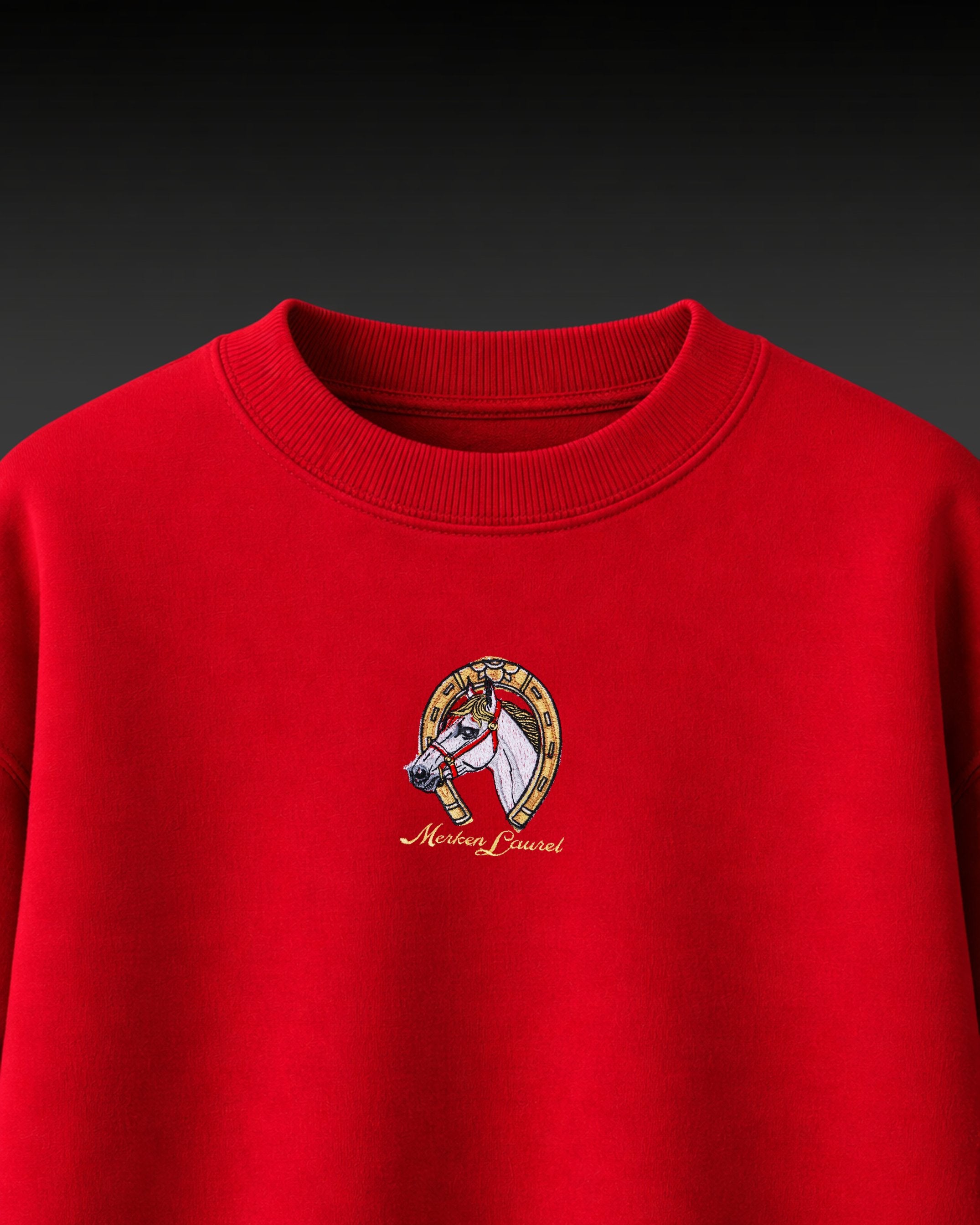 ROYAL HORSE EMBROIDERED OVERSIZED T-SHIRT