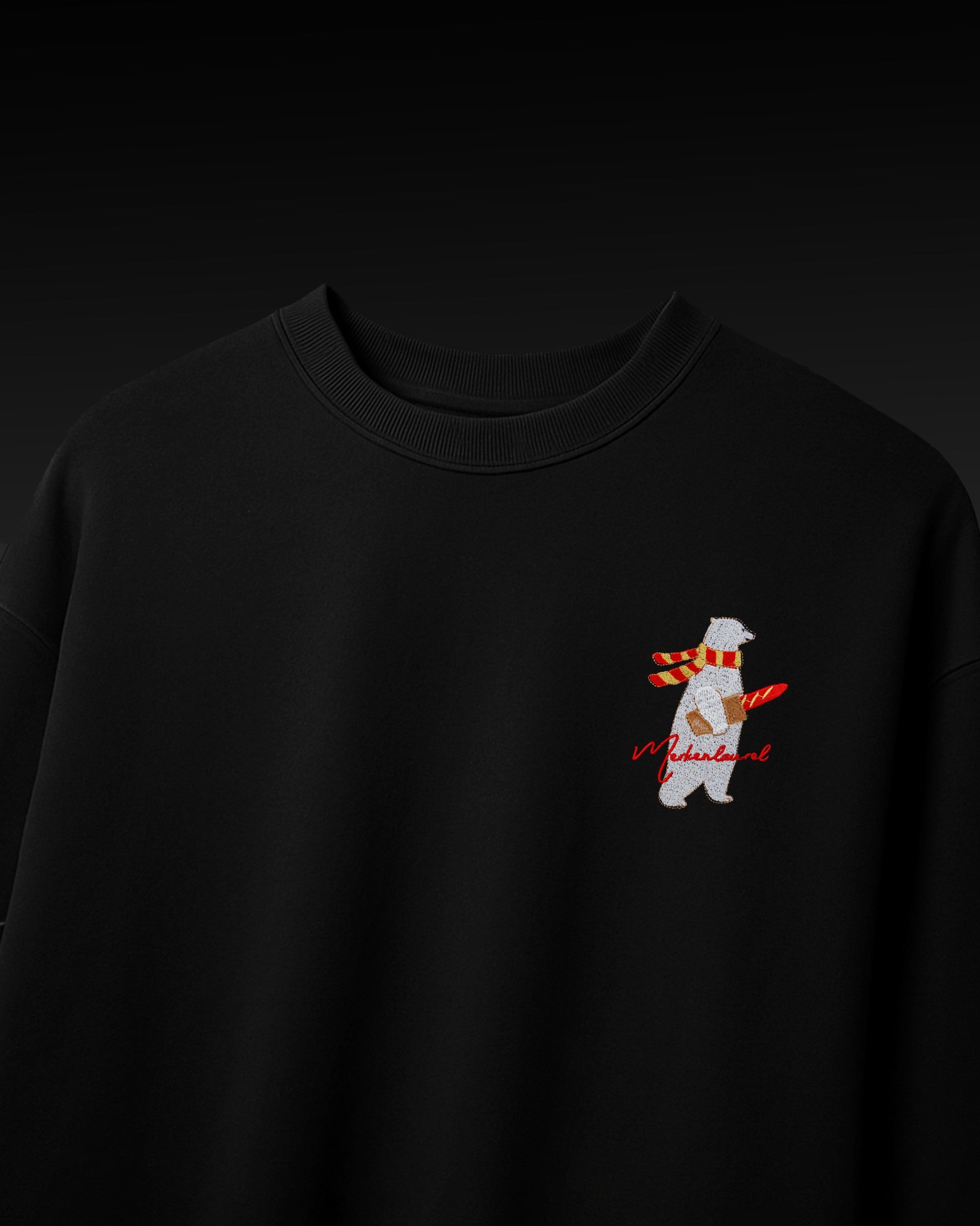 POLAR BEAR EMBROIDERED OVERSIZED T-SHIRT