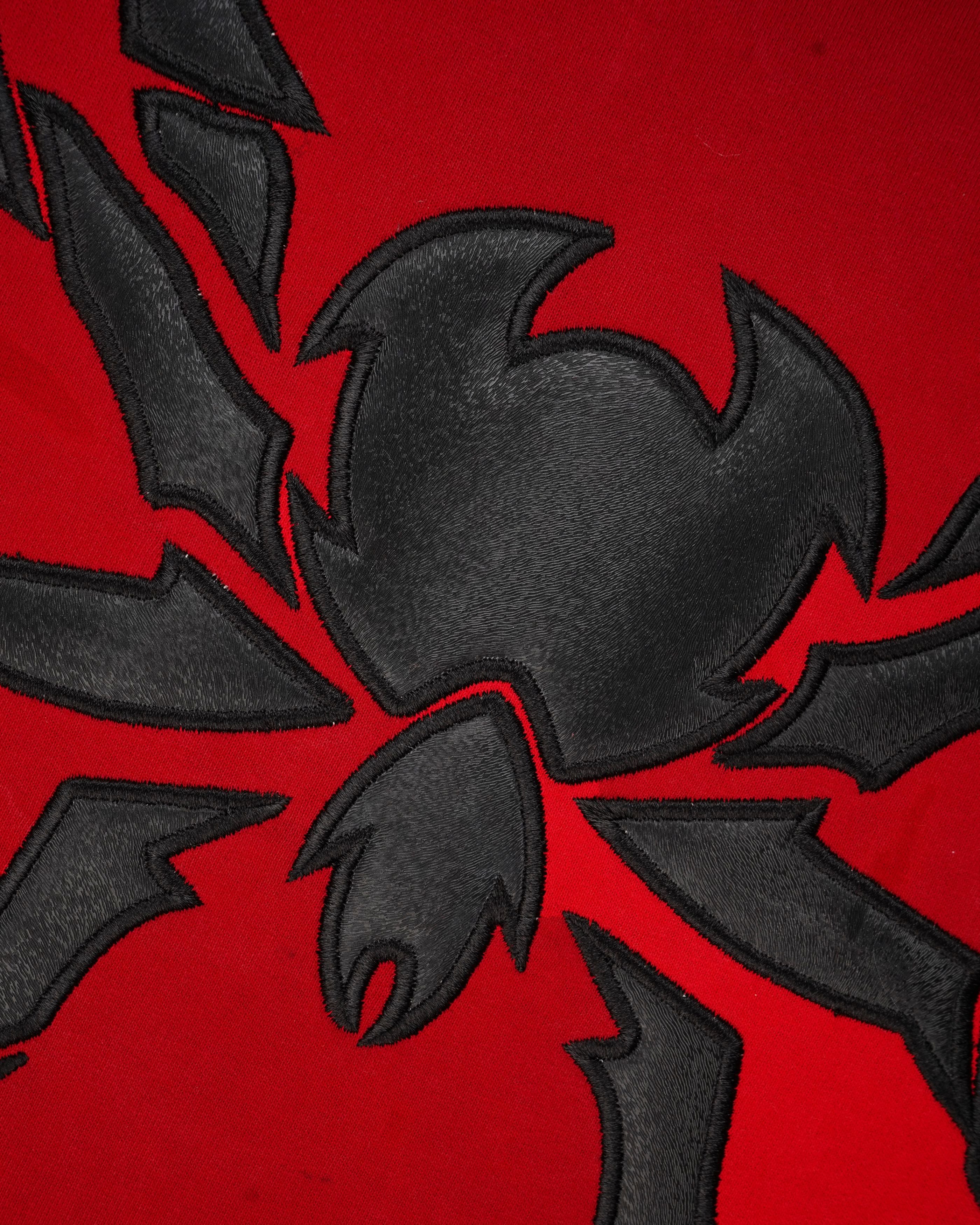 SPIDER APPLIQUE EMBROIDERED T-SHIRT