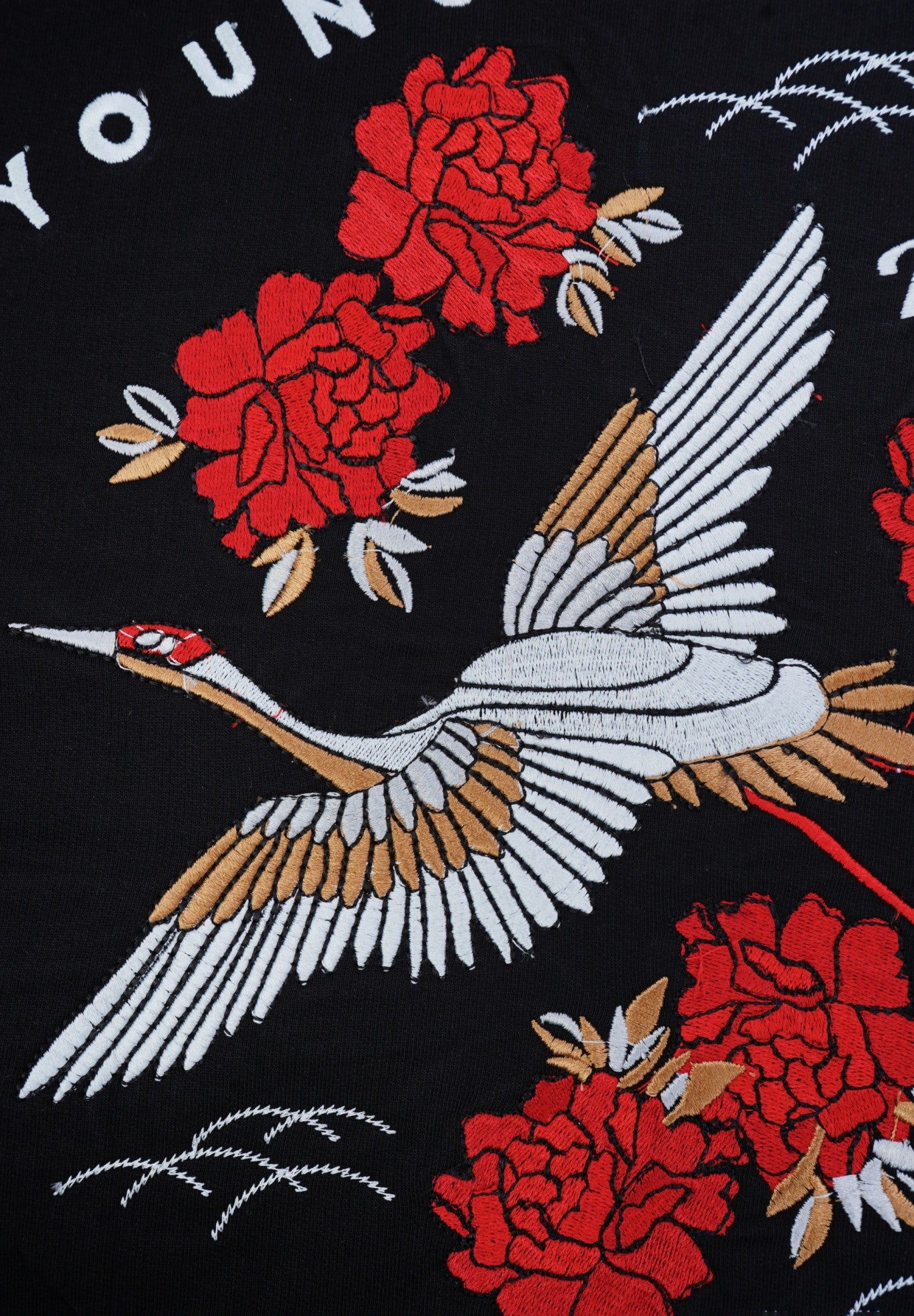 TOKYO SWAN EMBROIDERY T SHIRT