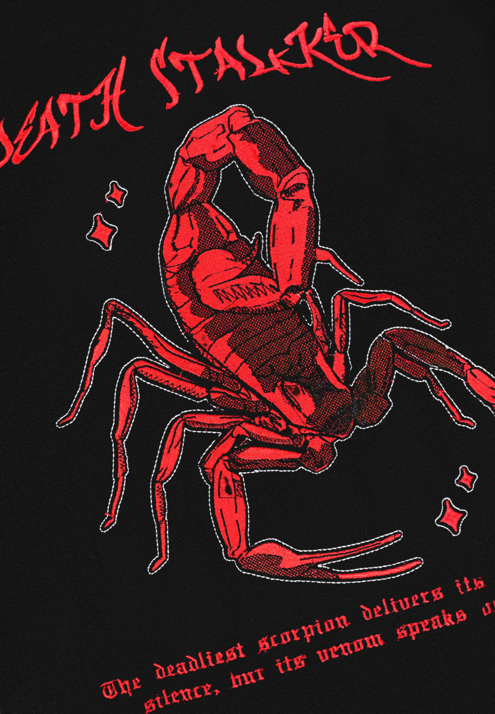 SCORPION EMBROIDERY T SHIRT